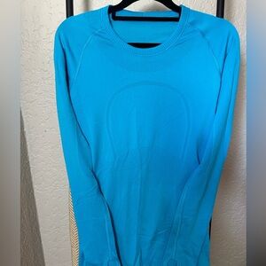 Blue Long Sleeve Swiftly Top